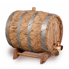 Купить Бочка с краном под старину 15 л Премиум (кавказский дуб) в Астане